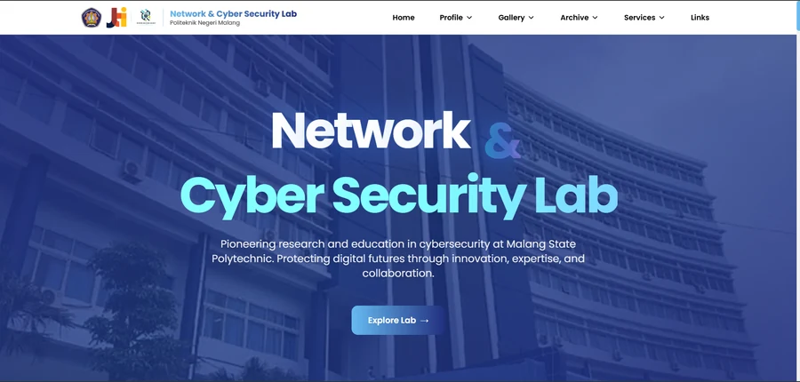 NCS Lab web profile landing page